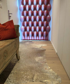 Kuhfell Metallic gold