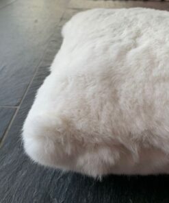 Kaninkissen weiss gerupft