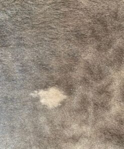 Kuhfell nussbraun uni gestromert