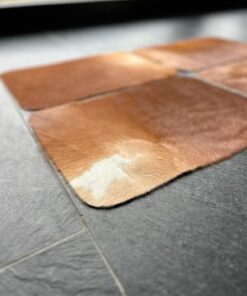 4er Tischset aus Kuhfell