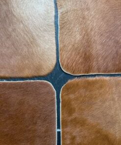 4er Tischset aus Kuhfell