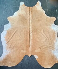 Kuhfell hellbraun-weiss