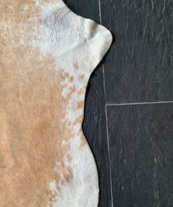 Kuhfell hellbraun-weiss