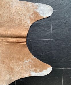 Kuhfell hellbraun-weiss