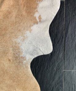 Kuhfell hellbraun-weiss