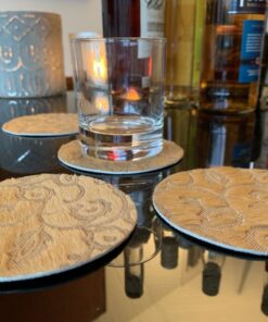 Glasuntersetzer gelasert