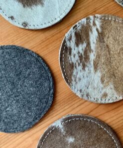 Glasuntersetzer mit Filz