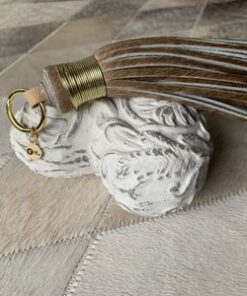 Schlüsselanhänger aus Kuhfell