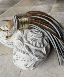 Schlüsselanhänger aus Kuhfell