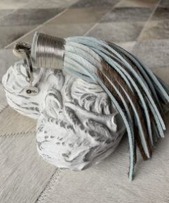 Schlüsselanhänger aus Kuhfell