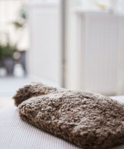 curly Lammfell Bettflasche