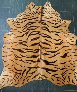 Kuhfell bedruckt Design Tiger