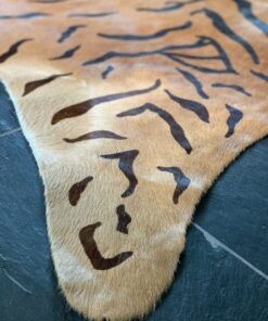 Kuhfell bedruckt Design Tiger