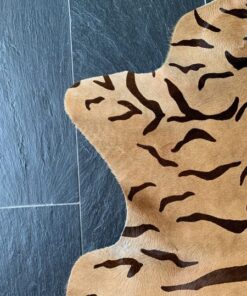 Kuhfell bedruckt Design Tiger