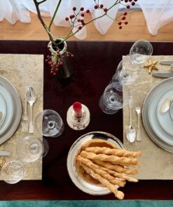 Tischset Kuhfell metallic