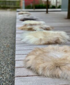 Sitzauflagen rund naturfarben